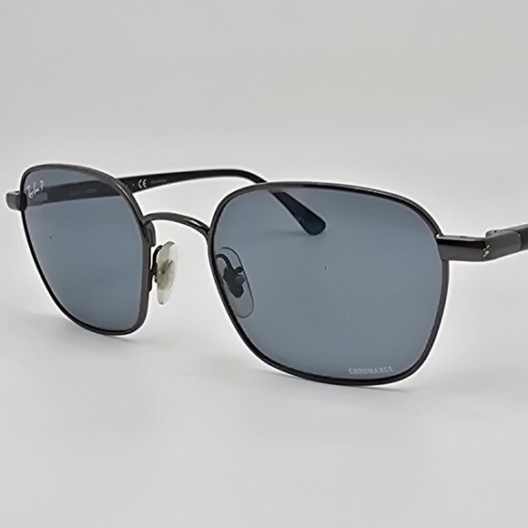 Ray-Ban RB3664-CH 004/BA Chromance Gunmetal Frame Polarized Blue Lens Sunglasses - Picture 3 of 16